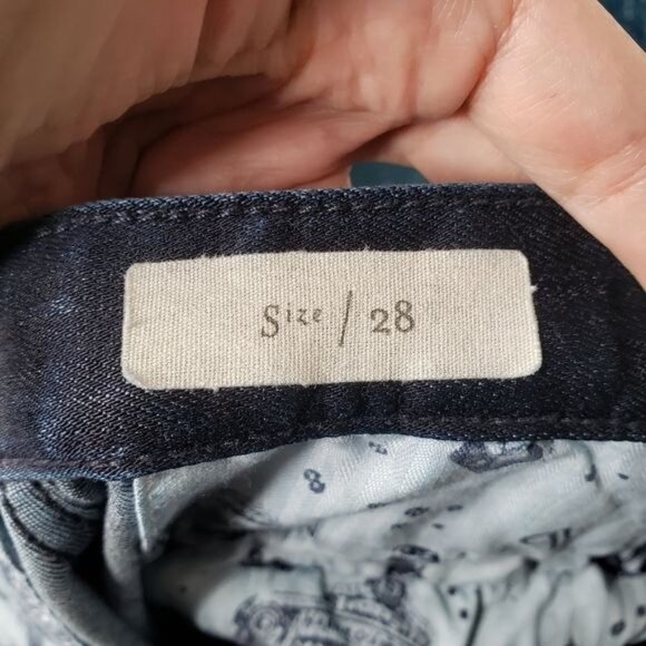 Anthropologie Pilcro and the Letterpress Wide Leg Retro Dark Wash Jeans Size 28 - Picture 5 of 7